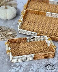 تصویر 4 از سبد حصیری سه تایی برای آشپزخانه و پذیرایی